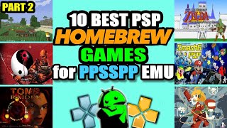 Top 10 Best PSP Homebrew Games for PPSSPP Emulator Android [PART 2]