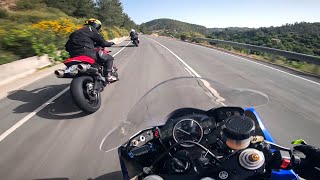 Download lagu Berkendara Sepeda Motor di Jalan Raya dengan Yamaha R6 mp3