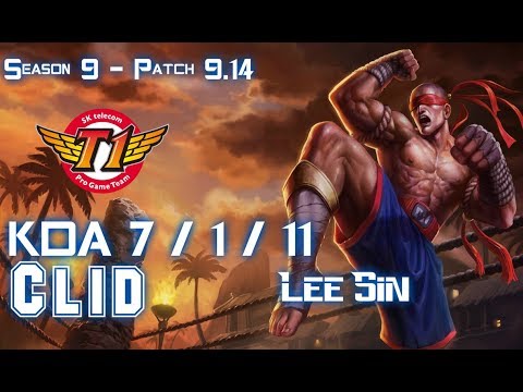 SKT T1 Clid LEE SIN vs GRAGAS Jungle - Patch 9.14 KR Ranked