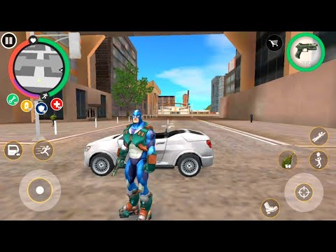 Update Rope Hero Vice Town New Game | Mission New Army Base Fight Robot Tank | Android New Gameplay