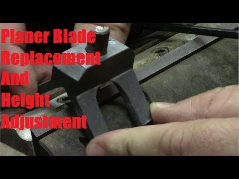 Planer Blade Replacement and Height Adjustment (Belsaw 9103)