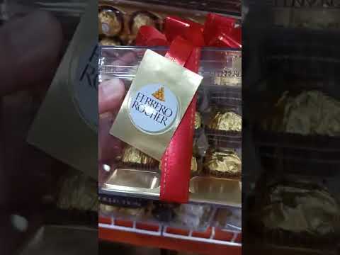 FERRERO ROCHER best gift to loveones #shorts #ferrerorocher #sweets #bestgift #yummy #asmr