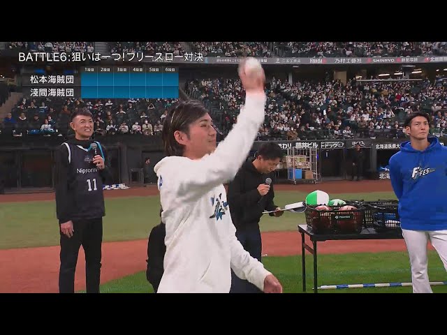 【F FES 2024】BATTLE6 狙いは一つ！フリースロー対決  2024年11月30日 北海道日本ハムファイターズ
