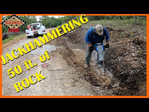 Jackhammering 50ft of Rock