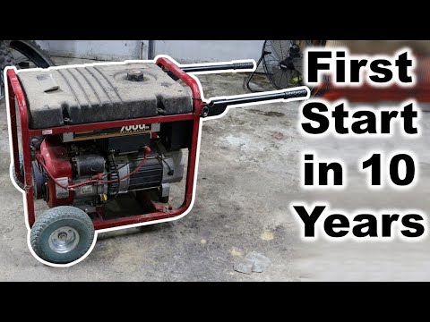 Generator Won't Start After Sitting for Years - Easy Fix! - Generac 7000EXL