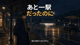 あと一駅だったのに｜目を開けたら知らない終点。【AIアニメMV】