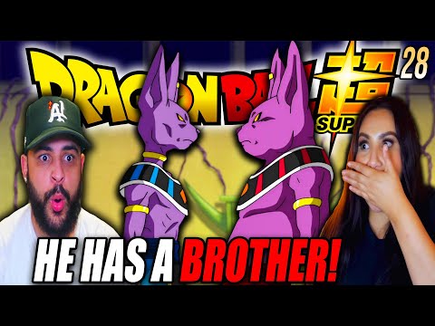 GIRLFRIEND'S REACTION TO BEERUS vs CHAMPA! Dragon Ball Super Episode 28