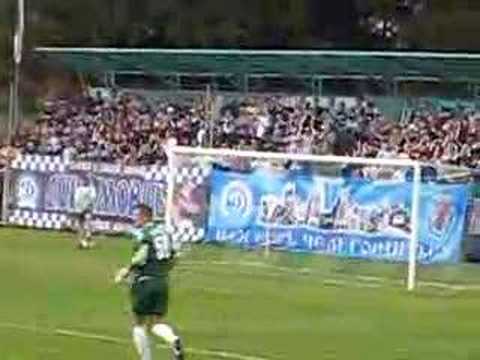 Fans of Dinamo Minsk at FC Darida
