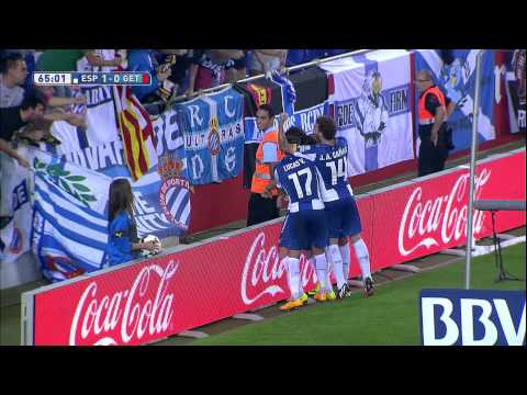 Goal of Sergio García (1-0) RCD Espanyol - Getafe CF - HD