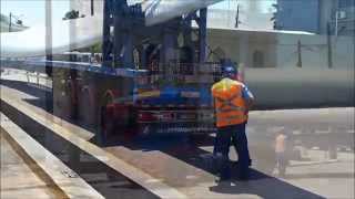 preview picture of video 'ALIANÇA ENERGIA - Descarga de pás eólicas no Porto de Cabedelo/PB'