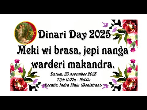 Dinari Day 2025! Meki wi brasa, jepi nanga warderi makandra.