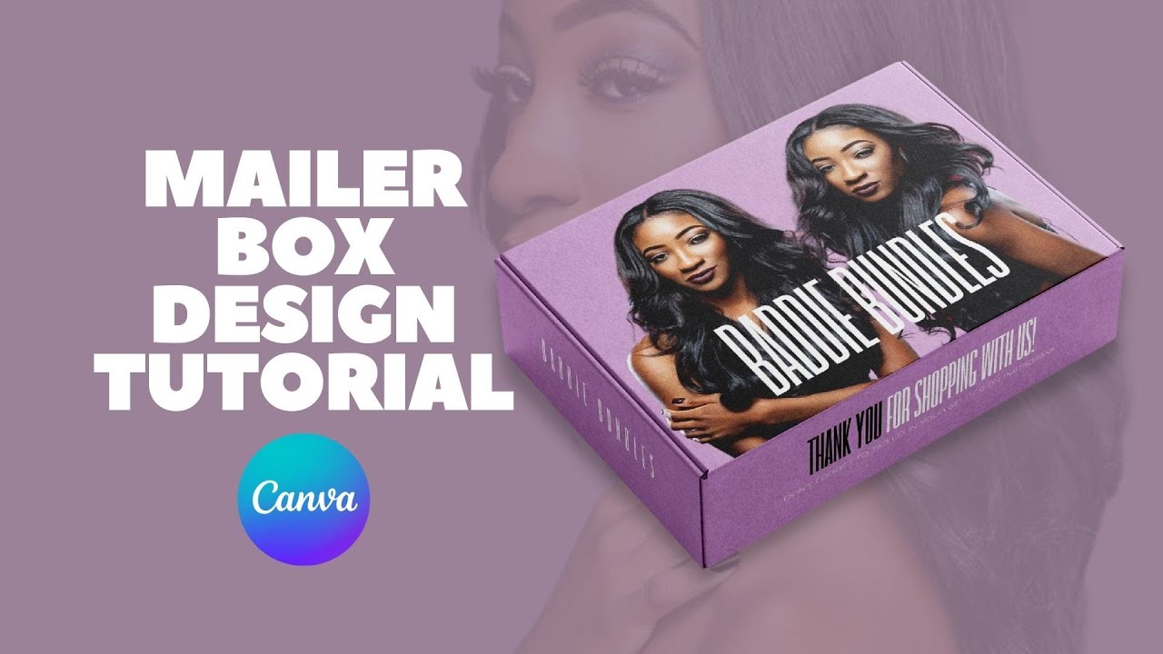DIY Mailer Box Design in Canva