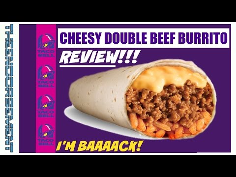 TACO BELL® CHEESY DOUBLE BEEF BURRITO REVIEW # 260