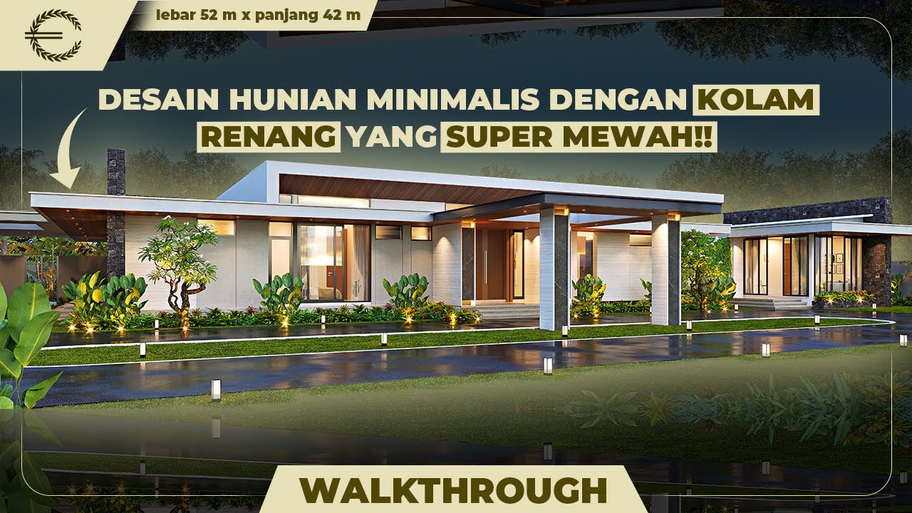 Video 3D Mr. Wawan Modern House 1 Floor Design - Jakarta