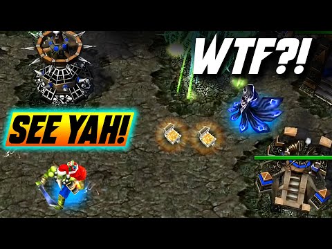 What Will My Opponent Say If I DONATE Him a FREE NECROPOLIS? - WC3 - Grubby