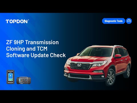ZF 9HP Transmission Cloning and TCM Software Update Check