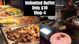 Flaming Grill & Supreme Buffet Unlimited Buffet Only  $10 |  | New Jersey | Vlog -#04