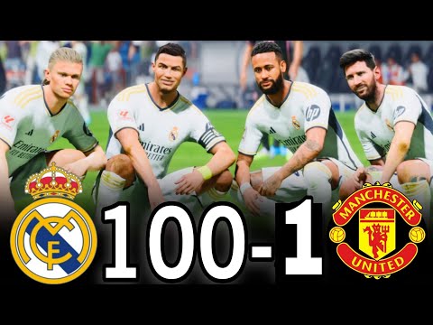 FC 24- MESSI RONALDO NEYMAR & MBAPPE | ALL STARS | PSG 100-1 AL NASSR #fc25