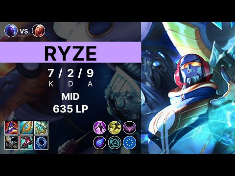 Ryze Mid vs Vladimir - 635 LP Master - EUW 15.11