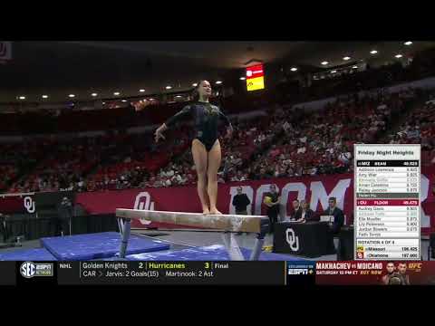 Helen Hu Perfect 10.0 Beam Missouri vs Oklahoma 1-17-25