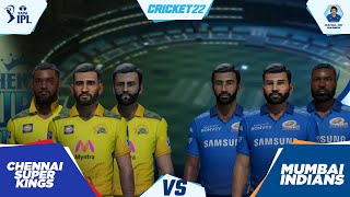 New Teams! - CSK vs MI - El Clásico Of IPL - IPL 2022 - Cricket 22 - RahulRKGamer