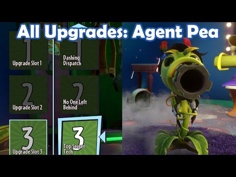 All Upgrades: Agent Pea - Loads of Variants PvZ Gw2 Mod