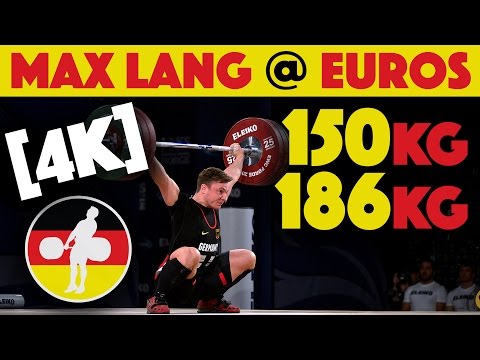 Max Lang (77) - 150kg Snatch / 186kg Clean and Jerk [4k]