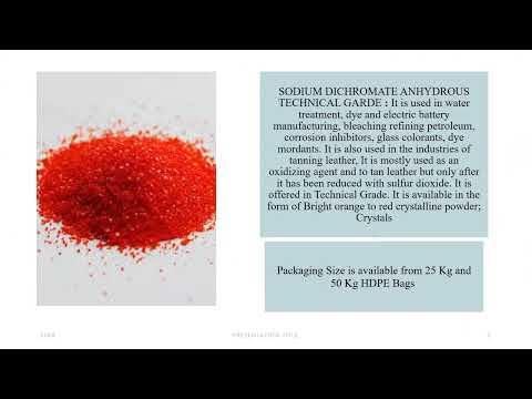 Sodium Dichromate Anhydrous, 99%