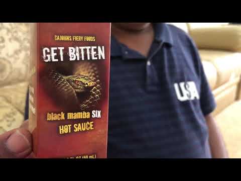 Black mamba six hot sauce challenge