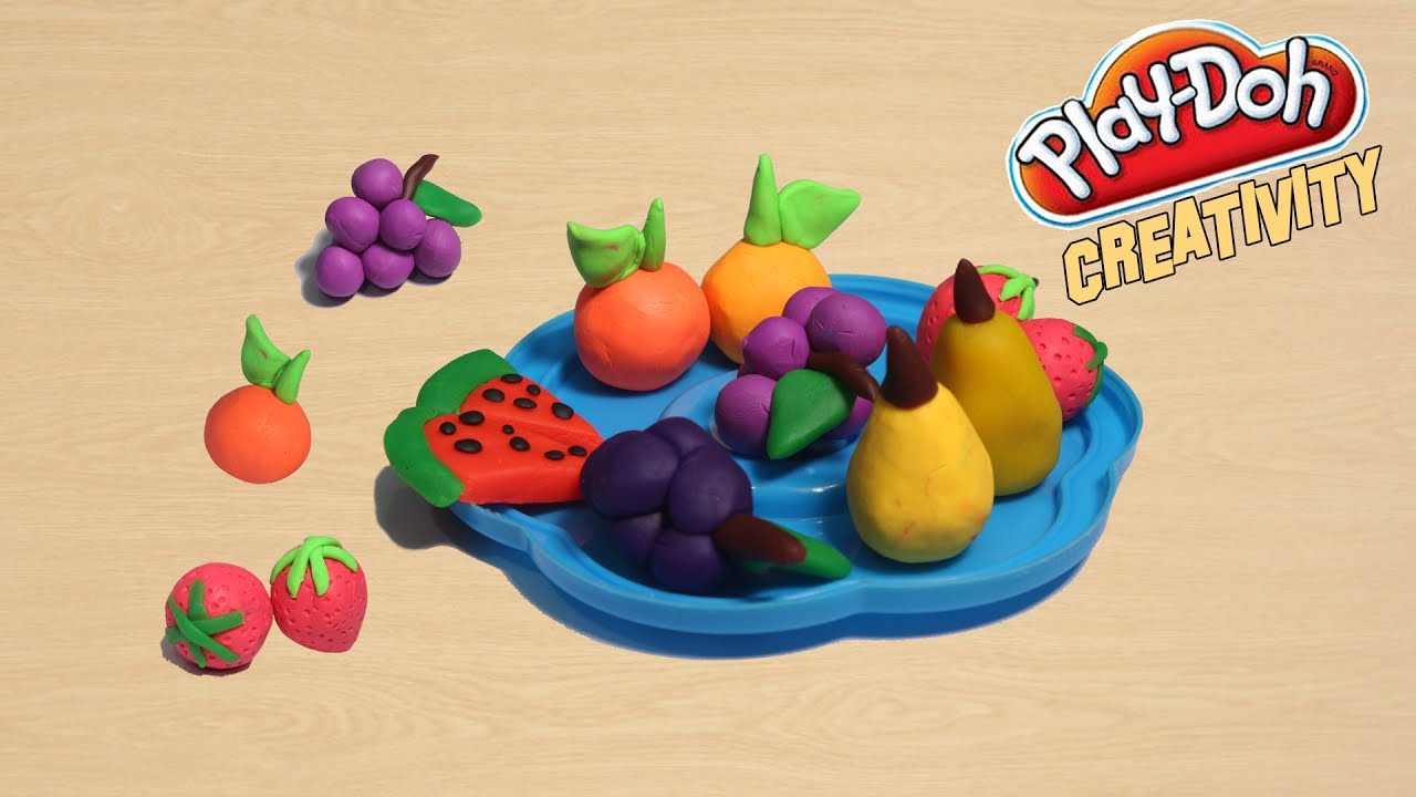 3 Minute Crafts / DIY Play doh fruits / How to make fruits with play doh clay modelling