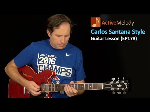 Carlos Santana Guitar Lesson - Dorian Mode Guitar Lesson - EP178