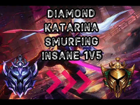 Diamond Katarina having fun in silver/gold elo (EUNE League of Legends)