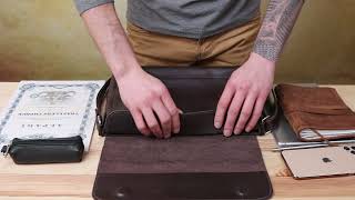 Кожаная мужская сумка Grande Pelle 11430 коричневый