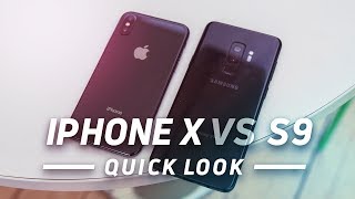 Samsung Galaxy S9+ vs Apple iPhone X Quick Look