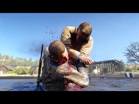 1 Hour Of Brutal Hand-to-Hand Combat | Red Dead Redemption 2