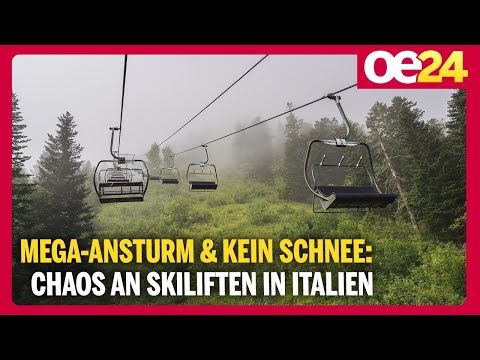 Mega-Ansturm & kein Schnee: Chaos an Skiliften in Italien