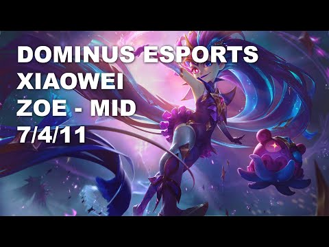 Dominus Esports Xiaowei Mid Zoe vs Kassadin - KR Master Patch 10.9