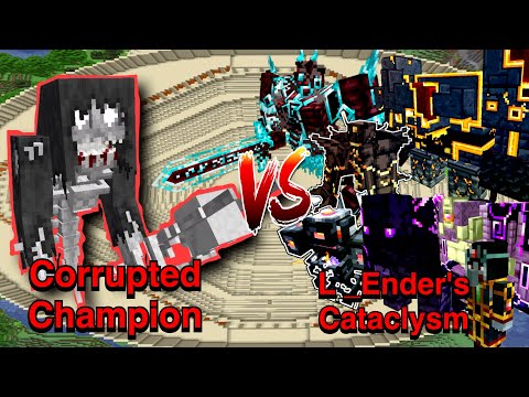 Minecraft |Mobs Battle|  Corrupted Champion (The Graveyard) VS L_Ender 's Cataclysm