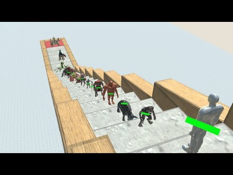 FPS Going Down The Stairs | FPS Death Run | - Animal Revolt Battle Simulator