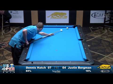 2015 US Open 10-Ball: Dennis Hatch vs Justin Bergman