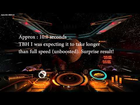 Elite Dangerous Alpha 2.2 - Turn rate vs forward speed with Flight Assist off