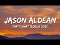 ​Jason Aldean That S What Tequila Does Lyrics