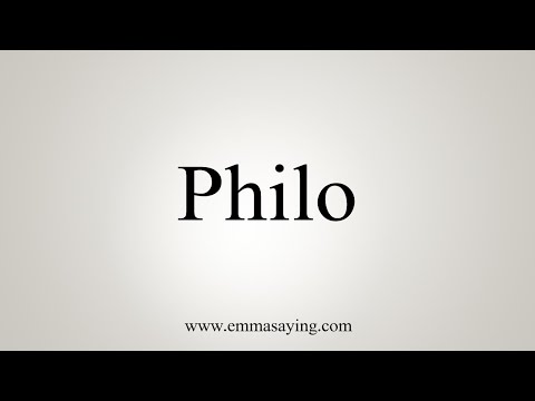 How To Say Philo