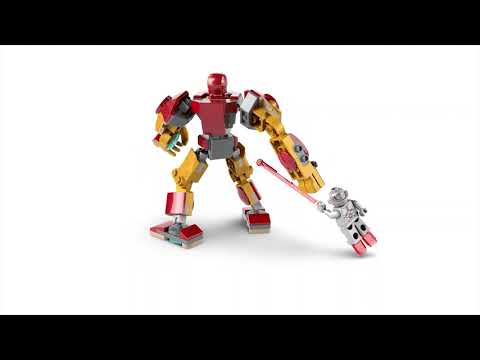 thumbnail video image 2 of Set LEGO Super Heroes Armadura Robótica de Iron Man vs Ultrón 76307, 2 of 5