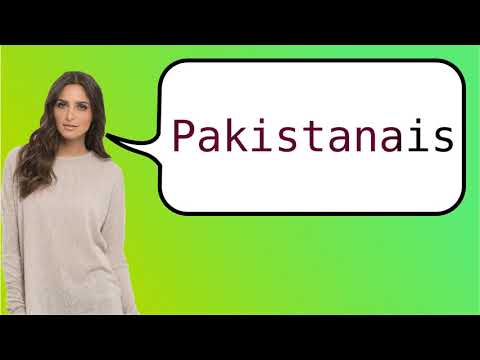 Part of a video titled How to say 'Pakistani' in French? - YouTube