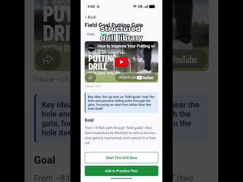 Practice Caddie: Golf Planner