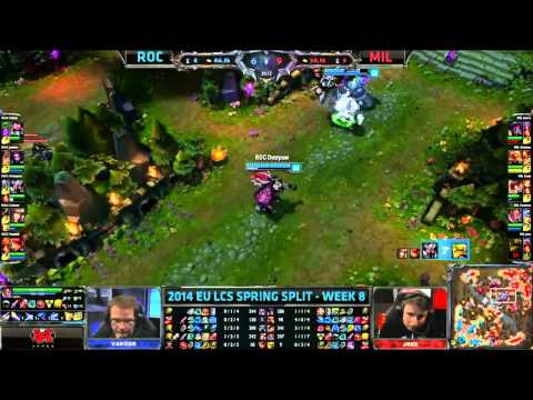 [EU LCS 2014 W8] Roccat (Overpow Mordekaiser) VS Millenium (Kerp Ziggs) Highlights