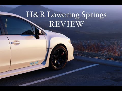 H&R Lowering Springs Review Subaru WRX 2015 - 2018