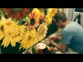 Thomas Darnell Painting Sunflowers