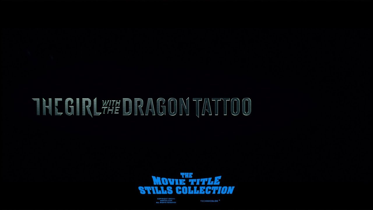 The Girl with the Dragon Tattoo (2011) title sequence - YouTube